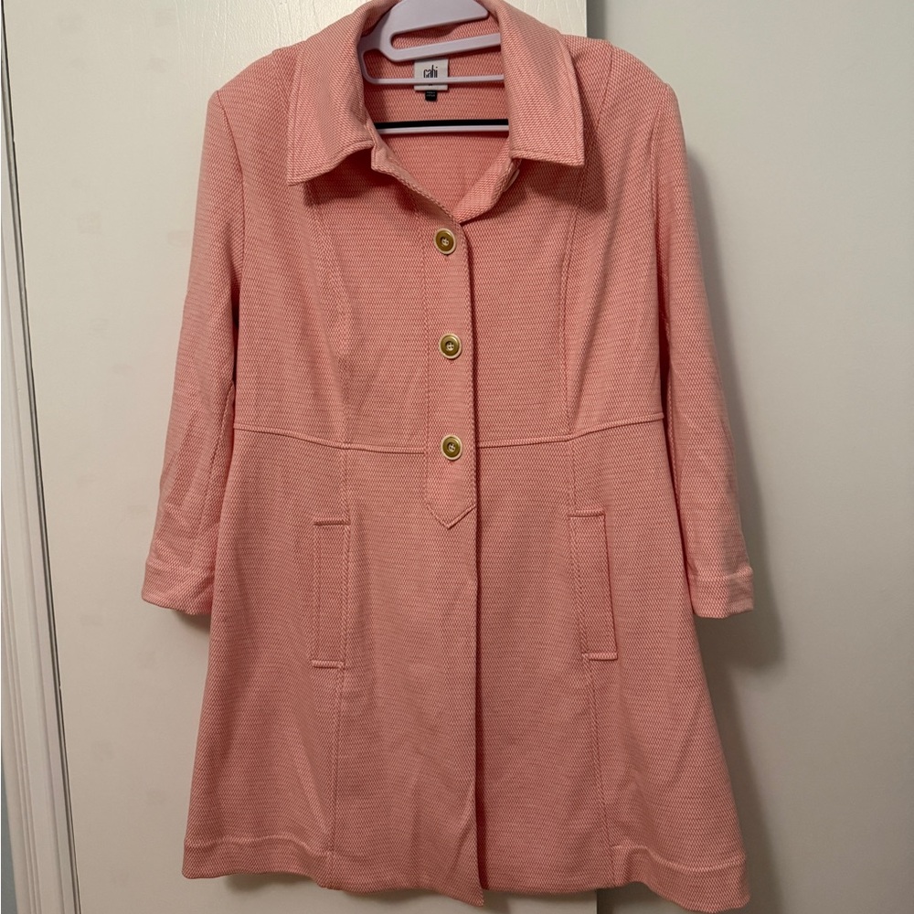 CAbi Women's Pink Trench Coat